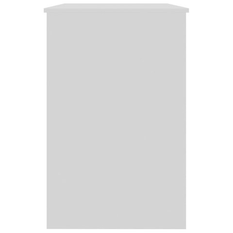  Biurko, wysoki połysk, białe, 100x50x76 cm, płyta wiórowa Lumarko!