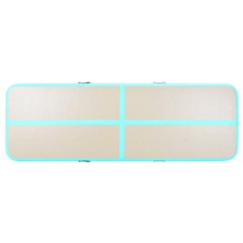  Mata gimnastyczna z pompką, 300x100x10 cm, PVC, zielona Lumarko!