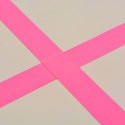  Mata gimnastyczna z pompką, 700x100x10 cm, PVC, różowa Lumarko!