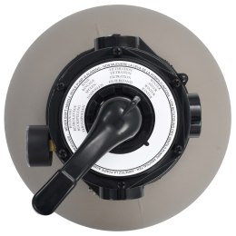 Lumarko Piaskowy filtr basenowy z zaworem 4 drożnym, szary, 350 mm