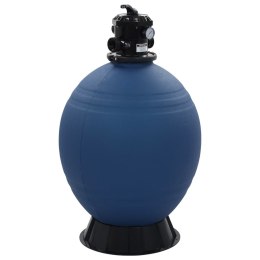  Piaskowy filtr basenowy z zaworem 6 drożnym, niebieski, 660 mm Lumarko!