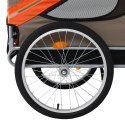  Przyczepka rowerowa dla psa, pomarańczowo-brązowa Lumarko!