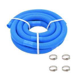  Wąż do basenu z opaskami zaciskowymi, niebieski, 38 mm, 6 m