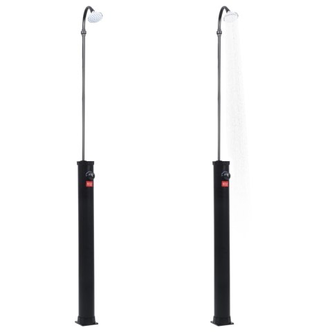  Ogrodowy prysznic solarny, czarny, 215 cm, 8 L Lumarko!