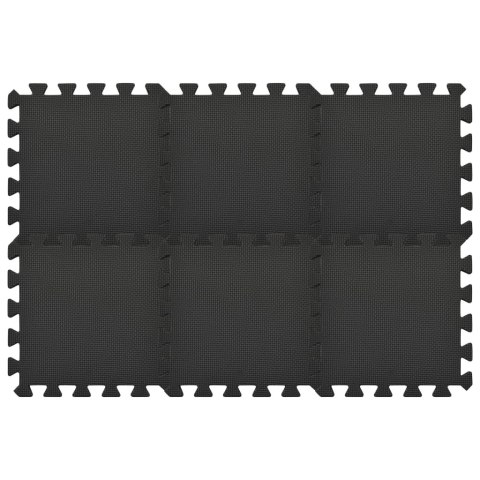  Maty podłogowe, 54 szt., 4,86㎡, pianka EVA, czarne Lumarko!