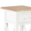  Stolik boczny, biały, 27x27x65,5 cm, drewniany Lumarko!