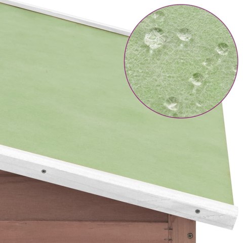  Klatka dla kurcząt z gniazdem, mokka i biel, drewno jodłowe Lumarko!