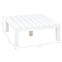  Stolik ogrodowy, biały, 78 x 78 x 31 cm, plastikowy Lumarko!