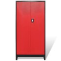 Szafa narzędziowa, 2 drzwi, stal, 90x40x180 cm, czarno-czerwona Lumarko!