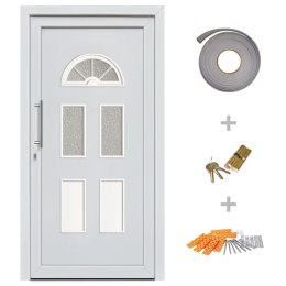  Drzwi wejściowe zewnętrzne, białe, 88 x 190 cm Lumarko!