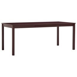  Stół do jadalni, ciemnobrązowy, 180x90x73 cm, drewno sosnowe Lumarko!