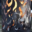 Koksownik Flames, stal węglowa, czarny, FF408 Lumarko!