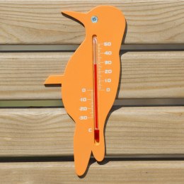Lumarko Zewnętrzny termometr ogrodowy, w kształcie zięby, pomarańczowy