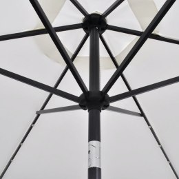  Parasol na wysięgniku z LED, 3 m, biały Lumarko!