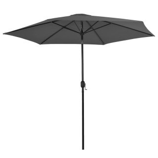 Parasol ogrodowy na metalowym słupku, 300 cm, antracytowy Lumarko!