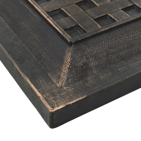  Podstawa pod parasol, kwadratowa, żywica, 12 kg, brąz Lumarko!