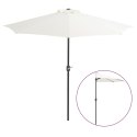  Półparasol balkonowy na słupku z aluminium, 270x135 cm, piaskowy Lumarko!