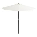  Półparasol balkonowy na słupku z aluminium, 270x135 cm, piaskowy Lumarko!