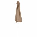  Półparasol balkonowy na słupku z aluminium, 300x150 cm, taupe Lumarko!
