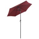  Parasol, burgundowy, 200 x 211 cm, aluminium Lumarko!