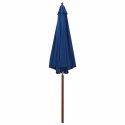  Parasol ogrodowy na drewnianym słupku, 300x258 cm, niebieski Lumarko!