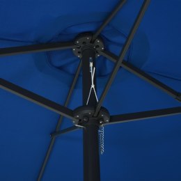  Parasol ogrodowy na słupku aluminiowym, 460 x 270 cm, niebieski Lumarko!
