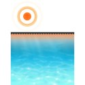  Pływająca, okrągła folia, pokrywa solarna PE, 455 cm, niebieska Lumarko!