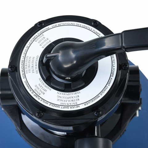  Piaskowy filtr basenowy z zaworem 4 drożnym, niebieski, 300 mm Lumarko!