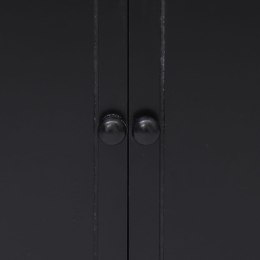  Szafka boczna, czarna, 60x30x75 cm, drewno paulownia Lumarko!