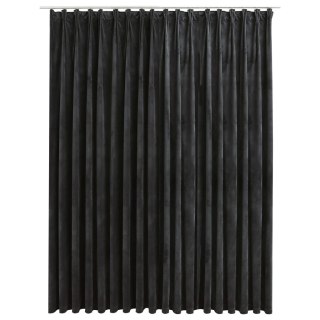  Zasłona zaciemniająca z haczykami, aksamit, antracyt, 290x245cm Lumarko!