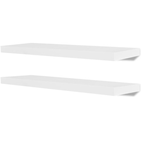  Półki ścienne, 4 szt., białe, 80 cm Lumarko!