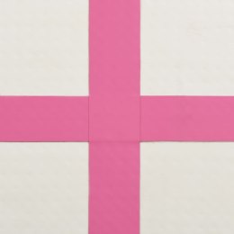  Mata gimnastyczna z pompką, 200x200x10 cm, PVC, różowa Lumarko!