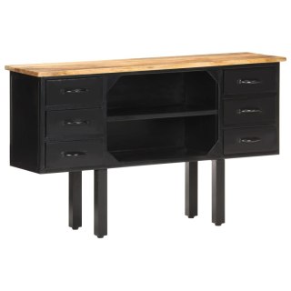  Komoda, 110x30x65 cm, lite surowe drewno mango i stal Lumarko!