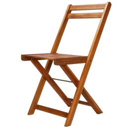  Krzesła bistro, ogrodowe, 2 szt., lite drewno akacjowe Lumarko!