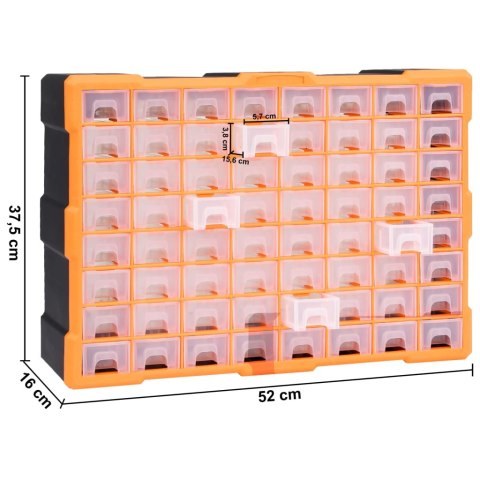  Organizer z 64 szufladkami, 52x16x37,5 cm Lumarko!
