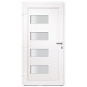  Drzwi zewnętrzne, aluminium i PVC, antracytowe, 110x210 cm Lumarko!