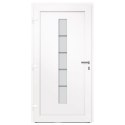  Drzwi zewnętrzne, aluminium i PVC, białe, 110x210 cm Lumarko!