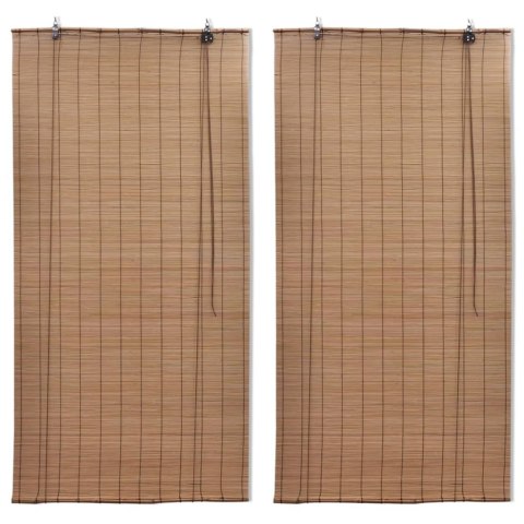  Bambusowe rolety, 2 szt., 120 x 220 cm, brązowe Lumarko!