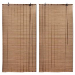  Bambusowe rolety, 2 szt., 80 x 160 cm, brązowe Lumarko!