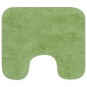  3-częściowy zestaw mat łazienkowych, tkanina, zielony Lumarko!