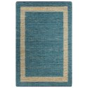  Ręcznie wykonany dywan, juta, niebieski, 80x160 cm Lumarko!