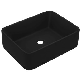 Lumarko Luksusowa umywalka, matowa czerń, 41x30x12 cm, ceramiczna