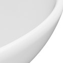  Okrągła umywalka łazienkowa, matowa biel, 32,5x14 cm, ceramika Lumarko!