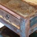  Stolik boczny z 1 szufladą, lite drewno odzyskane, 43x33x51 cm Lumarko!