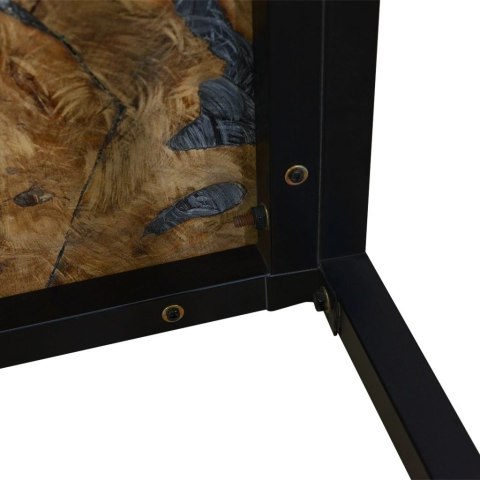  Stolik kawowy z drewna tekowego i żywicy, 110 x 60 x 40 cm Lumarko!