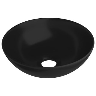  Umywalka łazienkowa, ceramiczna, matowa czerń, okrągła Lumarko!