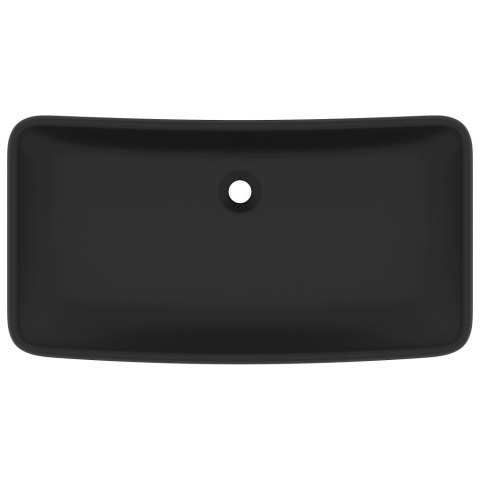  Umywalka prostokątna, matowa czerń, 71x38 cm, ceramiczna Lumarko!