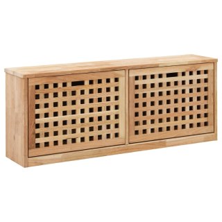  Ławka ze schowkiem na buty, 94x20x38 cm, lite drewno orzechowe Lumarko!