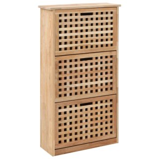  Szafka na buty, 55x20x104 cm, lite drewno orzecha włoskiego Lumarko!