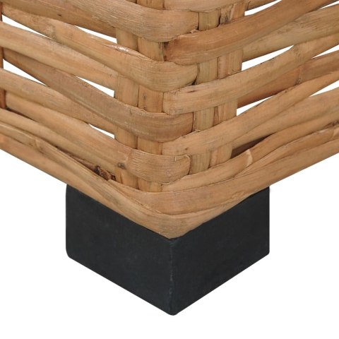  Sofa bez podłokietników, z poduszkami, naturalny rattan Lumarko!